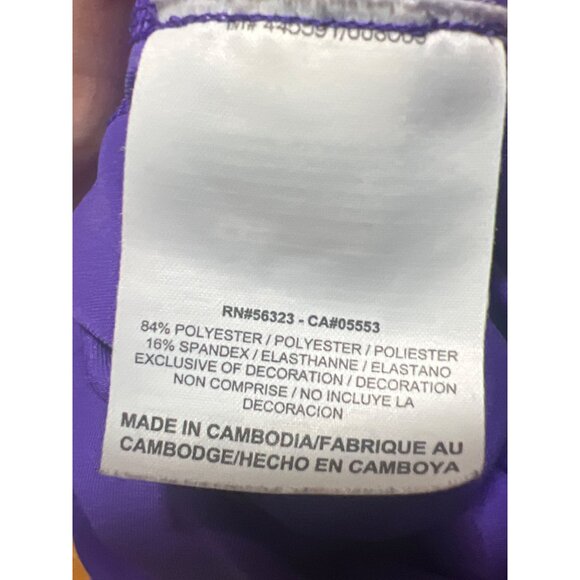 Nike Pro Dri-FIT Long Sleeve Shirt Purple & Orange XL Fitted Athletic Wear - Picture 5 of 5